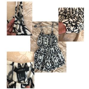Forever 21 Black and White Romper